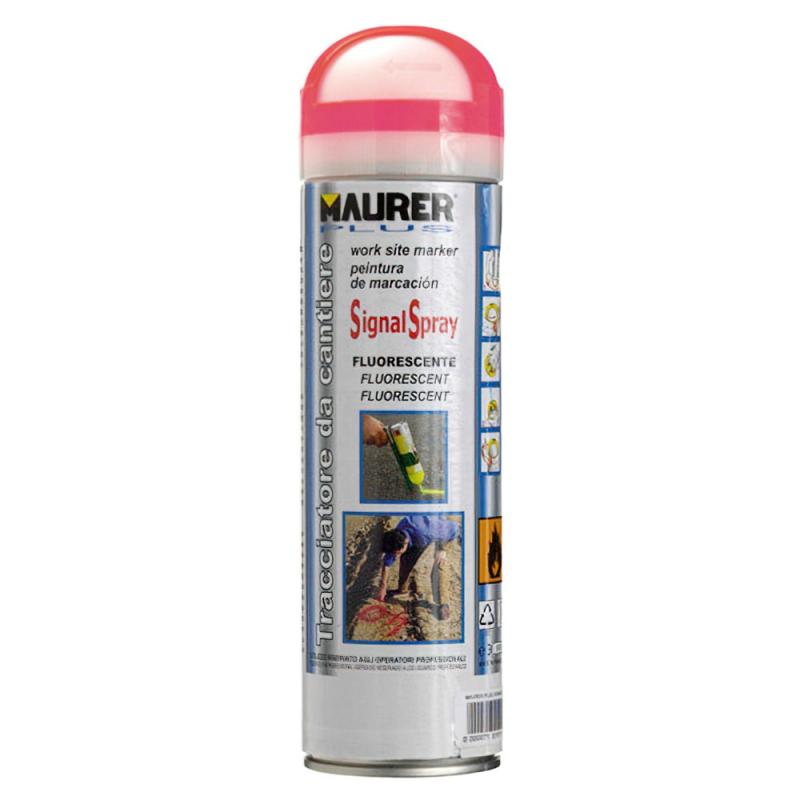 Spray Pintura Trazador Rojo Fluorescente 500 ml.