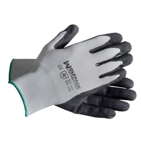 Guantes Nitrilo / Nylon Foam Impregnado  8" (Par)