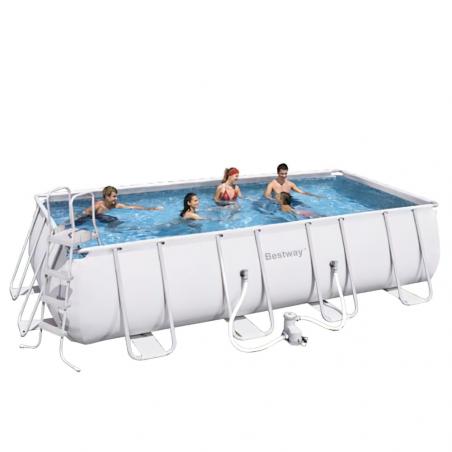 Piscina Rectangular Con Depuradora 549x274x122 cm.