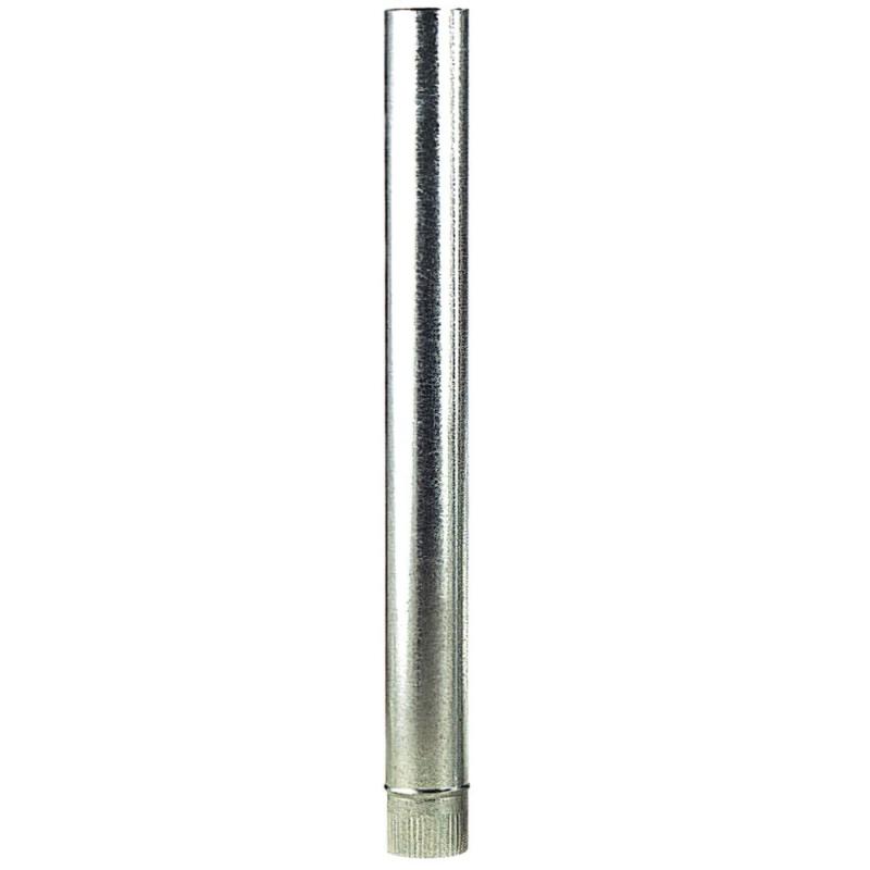 Wolfpack Tubo Estufa Acero Galvanizado Ø 130 mm, Ideal Estufas de Leña, Chimenea, Alta resistencia, Conducto Humos