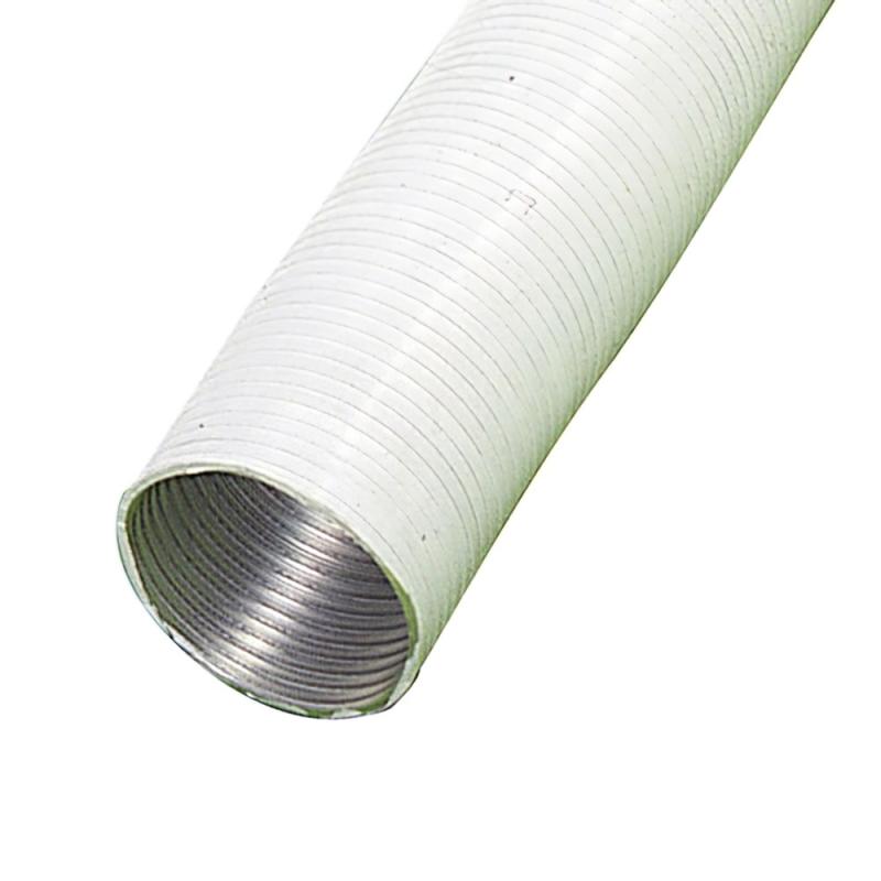 Tubo Aluminio Compacto Blanco Ø 125 mm. / 5 metros