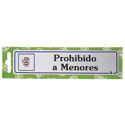 Rotulo "Prohibido A Menores"