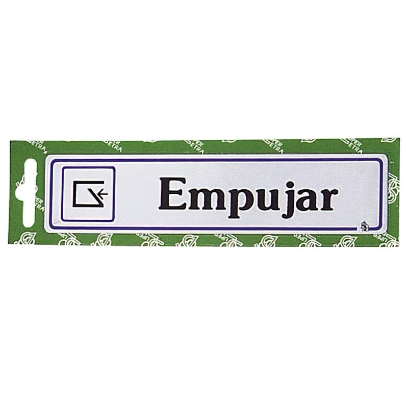 Rotulo "Empujar"