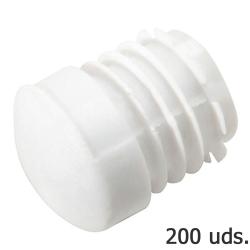 Contera Plastico Redonda Interior Blanca Para Tubo Exterior Ø 22 mm. Bolsa 200 Unidades