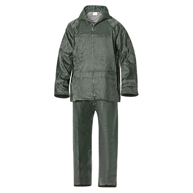 Traje de Agua Impermeable Verde Nylon       Talla 6-M