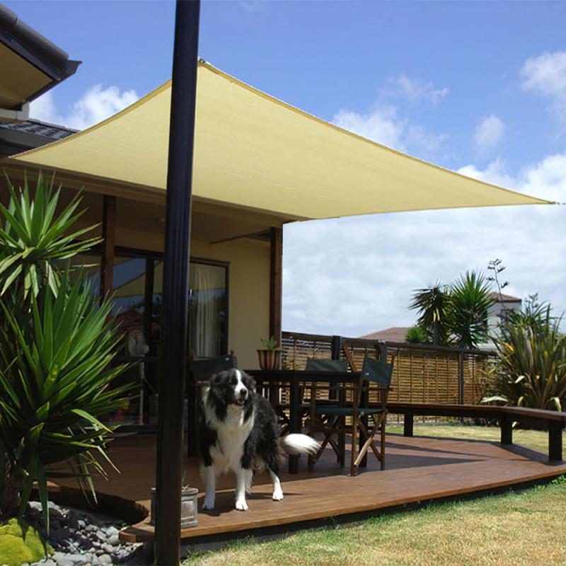 Toldo Vela Sombra Jardin Cuadrada 5.0x5.0 metros Beige