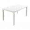 Mesa Resina Lamas Blanca Sumatra 138x78x72 (Alt) cm.