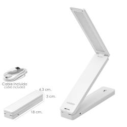 Lampara Mesa / Linterna LED A pilas / USB (4 AA) 180 Lumenes	Altura Regulable