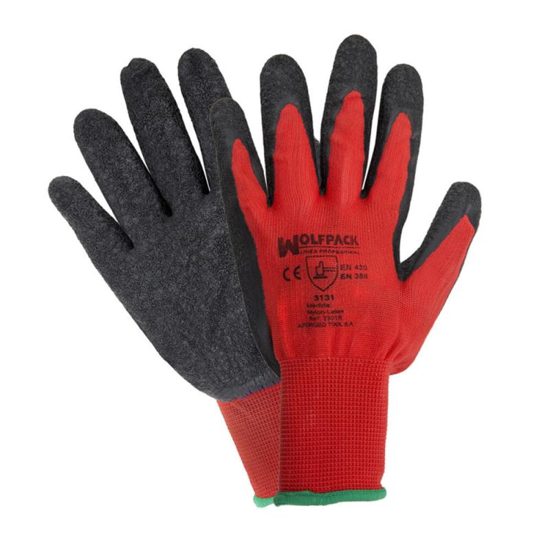 Guantes Latex / Nylon Gripflex Talla  7" (Par)