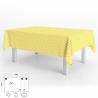 Mantel Hule Rectangular Rombos Amarillos Impermeable Antimanchas PVC 140x250 cm.  Recortable Uso Interior y Exterior