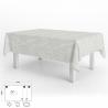 Mantel Hule Rectangular Ramas Gris Impermeable Antimanchas PVC 140x250 cm.  Recortable Uso Interior y Exterior