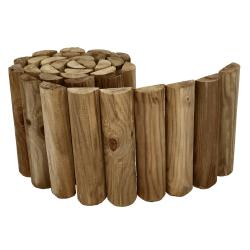 Bordura madera 6x30 (Alt.) cm. Longitud 2,5 metros. Bordo madera Flexible, Rollborder madera. MaderaTratada, Delimitador Jardin