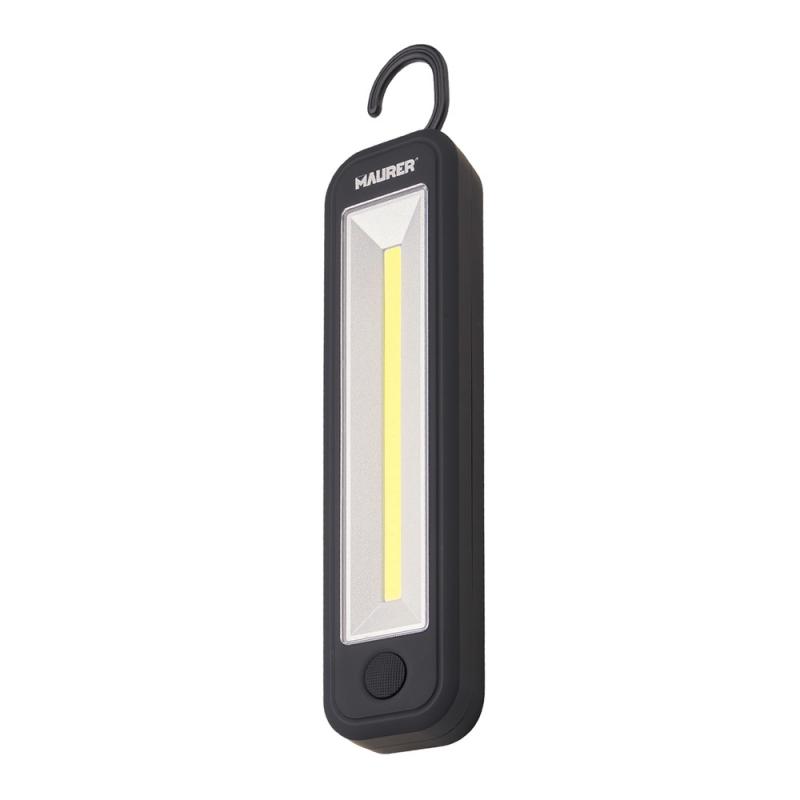 Linterna LED Profesional A Pilas (4 AA) 260 Lumenes 3 Watt. Con Iman y Colgador