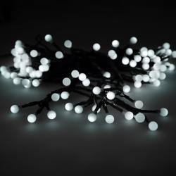 Guirnalda Luces Navidad Esfera 120 Leds Luz Blanco Frio. Uso en Exteriores / Interiores Ip44
