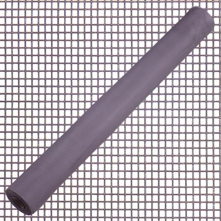 Tela Mosquitera Fibra Vidrio Gris 18x16/100 cm. Rollo 50 metros.