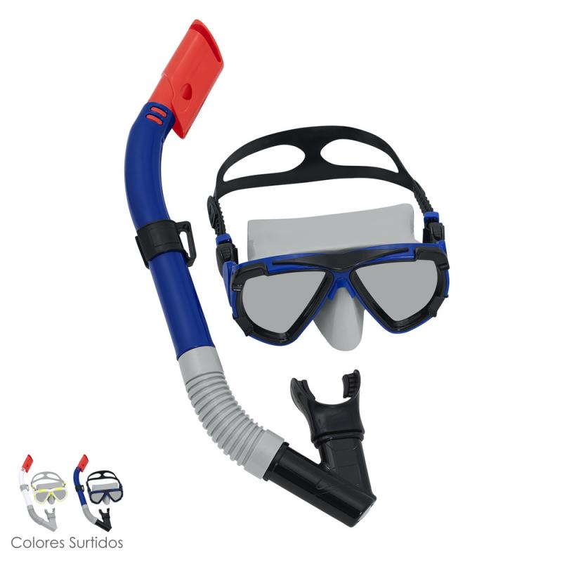 Juego Snorkel Gafas, Tubo con Válvula.  Mayores 14 Años