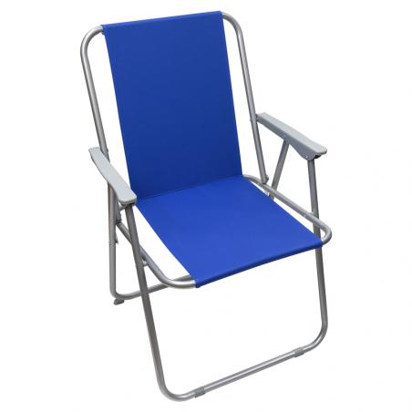 Silla Playa Metal Azul 54x54x79,5 (alt) cm.